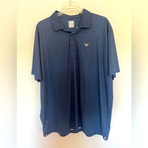 Mens Callaway Opti dryi XXL Navy check shirt